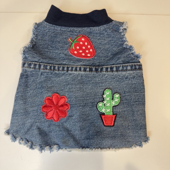 Handmade Other - Dog Denim Vest, Size S For Small Dogs, Hand Made, For Chihuahuas Or Cats.